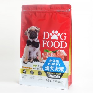 Pytel na krmivo pro psy 2,5 kg Znovu uzavíratelný zip na suchý krmivo pro domácí zvířata