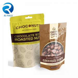 Zakázkový plastový zip potravinářský bag, potravinářský pytel s uzavíratelným zipem